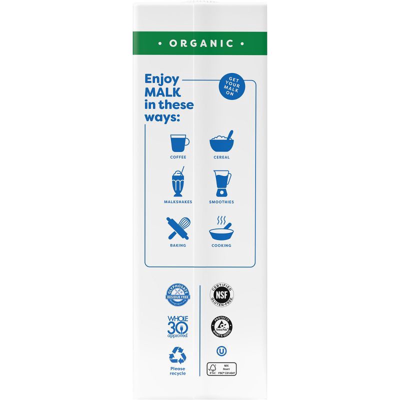 slide 2 of 6, MALK Organics Unsweetened Gluten Free Organic Shelf Stable Almond Milk - 32 fl oz, 32 fl oz