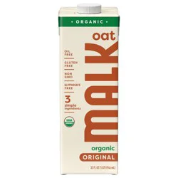 MALK Organics Original Gluten Free Organic Shelf Stable Oat Milk - 32 fl oz