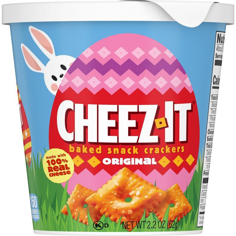 slide 5 of 5, Cheez-It Crackers Original Easter Cup - 2.2oz, 2.2 oz