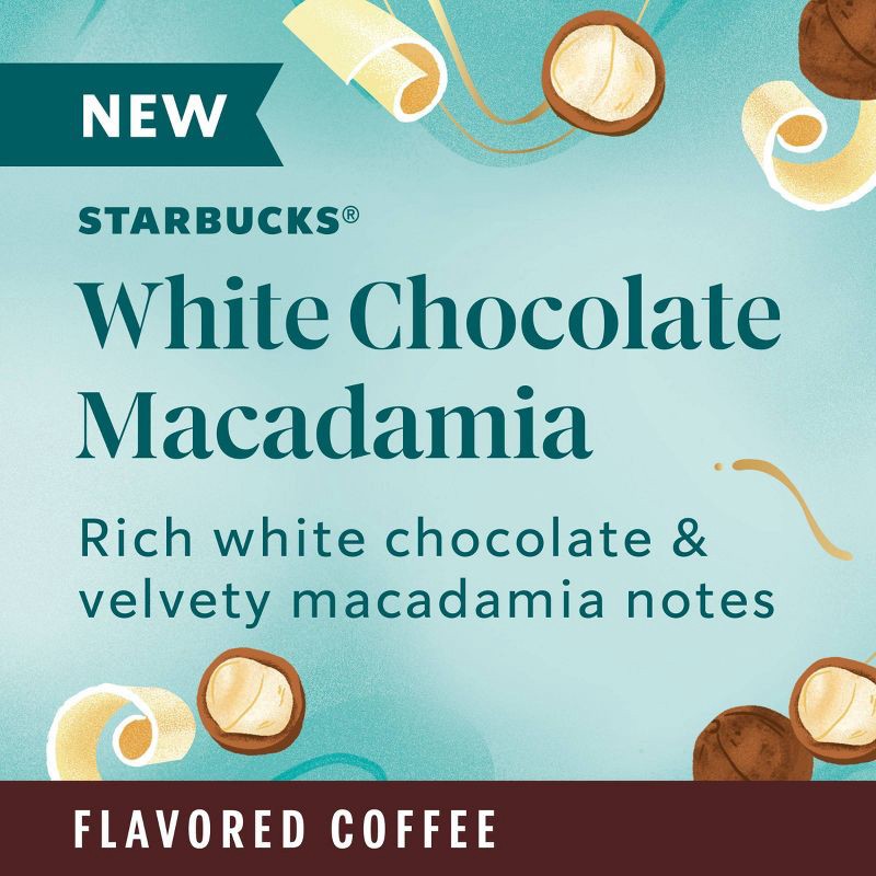 slide 4 of 10, Starbucks White Chocolate Macadamia Nut Light Roast Ground Coffee - 11oz, 11 oz
