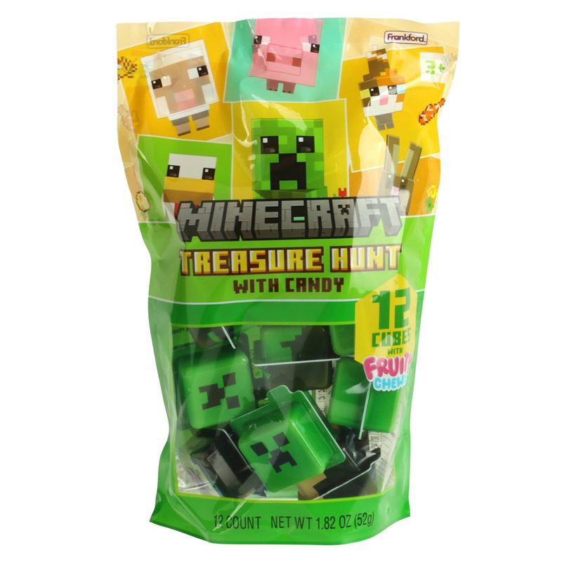 slide 1 of 4, Minecraft Creeper Egg Hunt Candy - 1.82oz/12ct, 1.82 oz, 12 ct