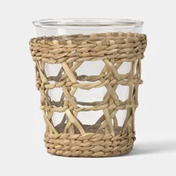 16.9oz Woven Rattan Glass - Threshold™