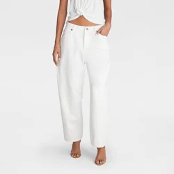 KBB by KAHLANA Women's Mid-Rise 'The Vintage Straight Leg Jeans' - White 00