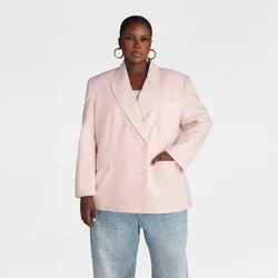 KBB by KAHLANA Women's 'The David Blazer' - Light Pink XXL