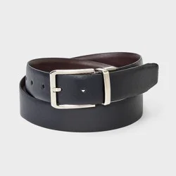 Men's Reversible Dress Belt - Goodfellow & Co™ Black/Brown XL