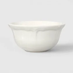 Stoneware Legacy Heirloom Dip Bowl Ivory - Threshold™