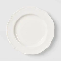 Stoneware Legacy Heirloom Salad Plate Ivory - Threshold™
