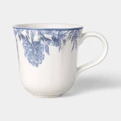 Stoneware Legacy Heirloom Mug Blue Floral Toile - Threshold™
