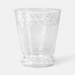 8.45oz Floral Stemless Wine Glass - Threshold™