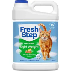 Fresh Step Lightweight with Gain Odor Shield Scented Clumping Kitty and Cat Litter - 11.5lbs