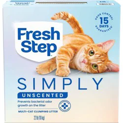 Fresh Step Simply Unscented Clumping Kitty and Cat Litter - 22lbs