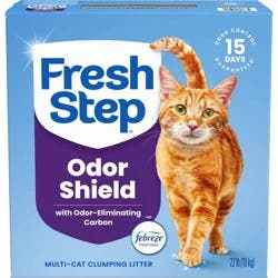 Fresh Step Odor Shield Febreze Scented Clumping Cat and Kitty Litter - 22lbs
