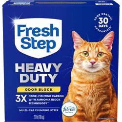 Fresh Step Heavy Duty Odor Block Febreze Scented Clumping Cat and Kitty Litter - 22lbs