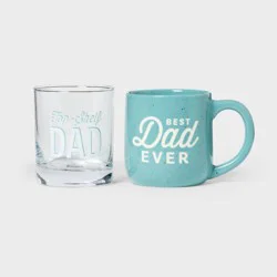 2pc Father's Day Drinkware Set Coffee Mug and Glass - Spritz™