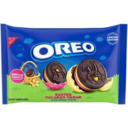 Oreo Pink and Yellow Creme Chocolate Sandwich Limited Edition Easter Cookies - 7.14oz/14ct