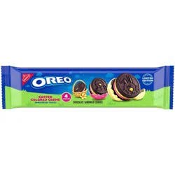 Oreo Pink and Yellow Creme Chocolate Sandwich Limited Edition Easter King Size Cookies - 2.04oz