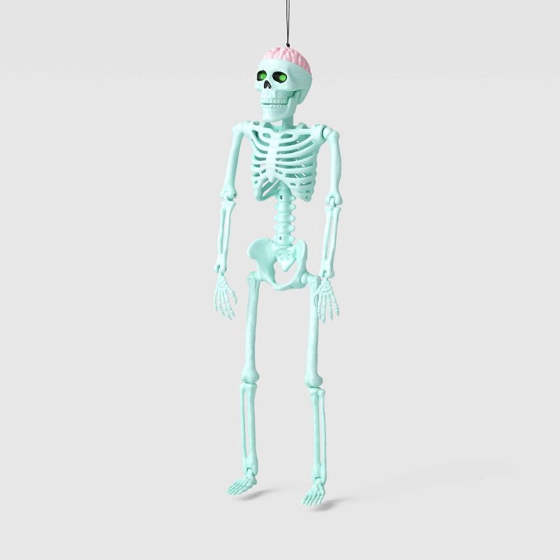slide 1 of 3, 24" Small Skeleton Halloween Decorative Prop Screamscape Blue - Hyde and EEK! Boutique™, 24 in