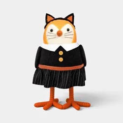 Featherly Friends™ 'Cathy' Cat Ears Fabric Bird Figurine - Hyde and EEK! Boutique™: Halloween