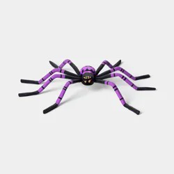 20" Medium Three Eyed Spider Halloween Decorative Prop Purple - Hyde and EEK! Boutique™