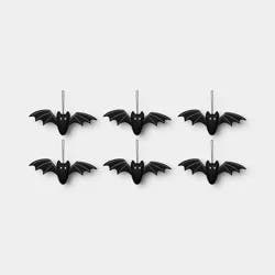 6ct Bats Decorative Accent Set Black - Hyde and EEK! Boutique™: Halloween