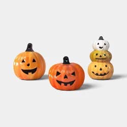 3pc Shiny Ceramic Jacks Decorative Accent Set - Hyde and EEK! Boutique™: Halloween
