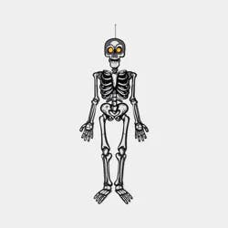50"x14.5" Skeleton and Bone Large Paper Wall Décor - Hyde and EEK! Boutique™: Halloween