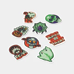 24ct Glow in the Dark Tattoos Non-Candy Party Favor Trick or Treat - Hyde and EEK! Boutique™: Halloween