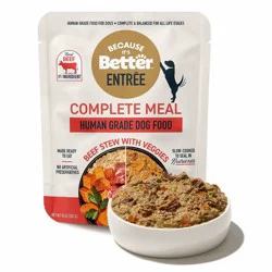 Because it's Better Vegetable and Beef Flavor Entrée Wet Dog Food - 10oz