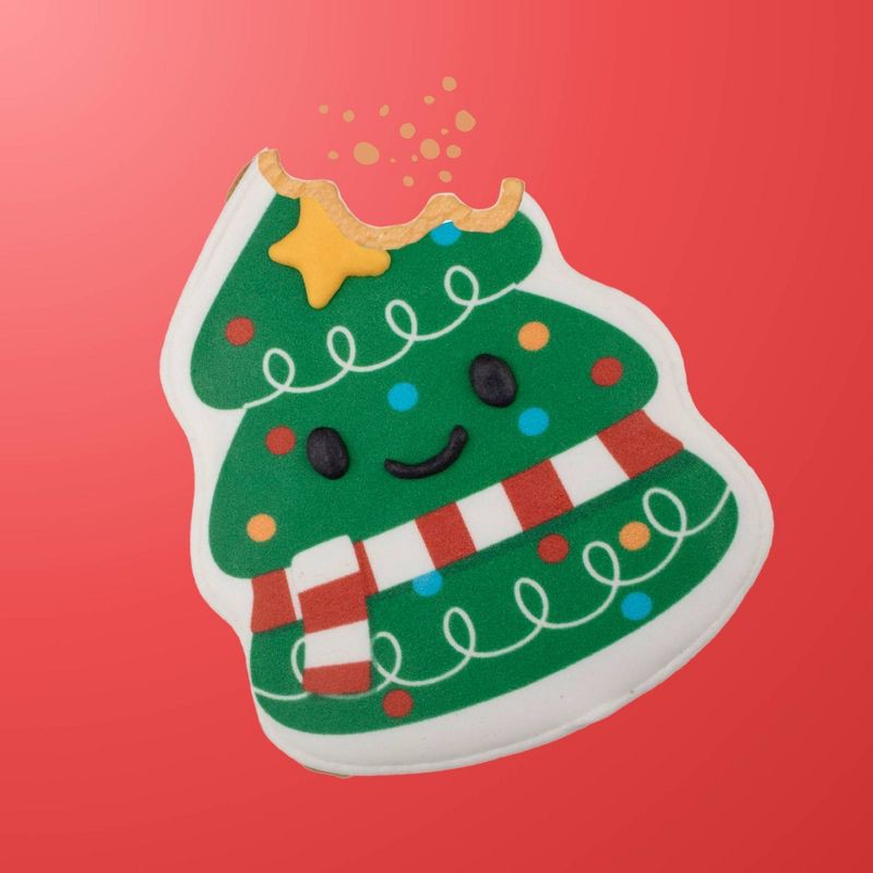 slide 4 of 4, Gigglescape decocookies Hand Decorated Tree Cookie - 2.2oz, 2.2 oz