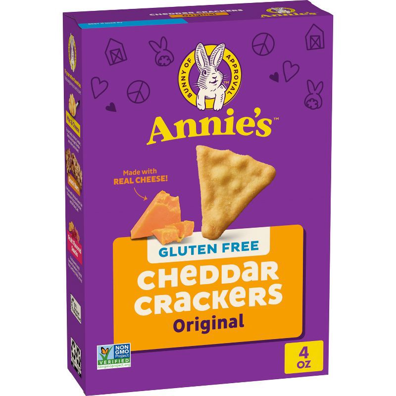 slide 1 of 7, Annie's Crackers Gluten Free Cheddar - 4oz, 4 oz