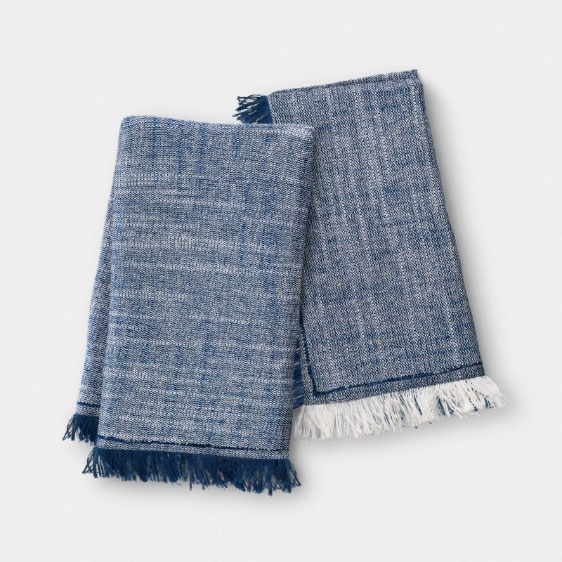 slide 1 of 4, 2pk Chambray Fringe Napkins - Threshold™, 2 ct
