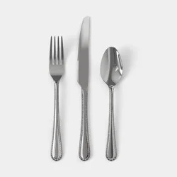 3pc Stainless Steel Stitch Flatware Set - Threshold™