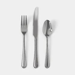3pc Stainless Steel Stitch Flatware Set - Threshold™