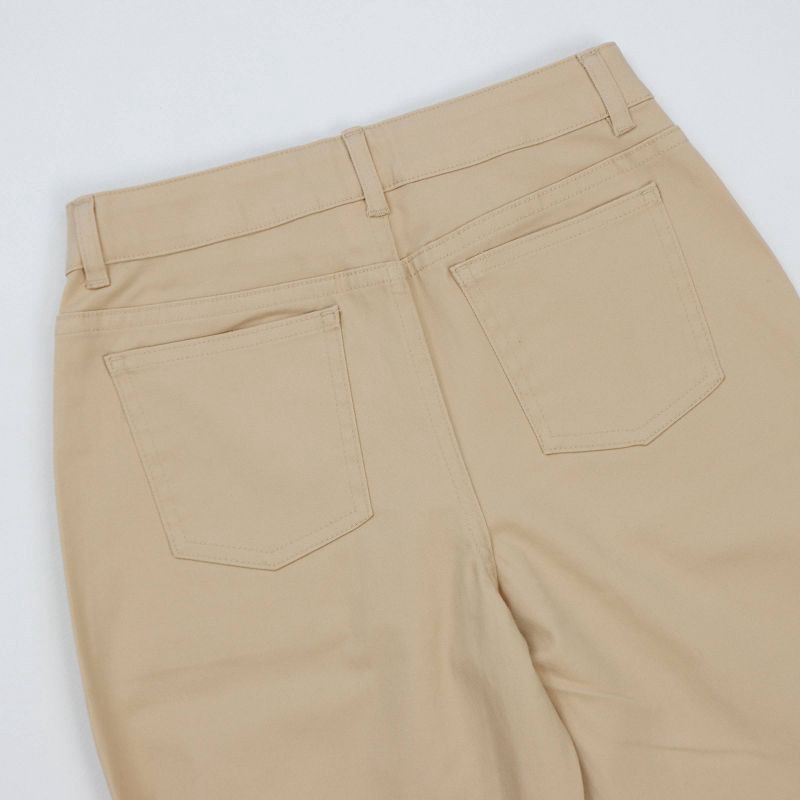 slide 5 of 9, Owillo® Girls' Ladder Trim Pants - Khaki XL, 1 ct