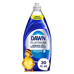Dawn Fresh Rain Platinum Dish Soaps - 30 fl oz: Liquid, Multi-Surface, Removes Grease