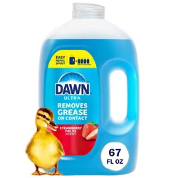 Dawn Strawberry Fields Ultra Dish Soap Refills - 67 fl oz: Plastic Bottle, Removes Grease, Multi-Surface Use