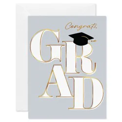 American Greetings 10ct Blank Graduation Card Pack, Congrats Grad, Includes Envelopes