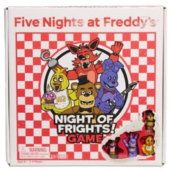 Just Play Five Nights at Freddy's Night of Frights Board Game, 109 Pieces, Includes 4 Figures, 2-4 Players.