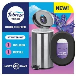Febreze Trash Twilight Lavender Air Freshener Starter Kit: Oil, 2-Pack, Non-Powered