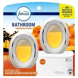 Febreze Bathroom Hawaiian Air Fresheners Aloha - 2ct: Oil, Non-Powered