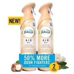 Febreze Air Fresheners - Soothe & Restore - 2ct: Aerosol, Non-Powered, Scented