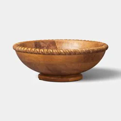 Georgian Carved Wood Fruit Bowl - Threshold™