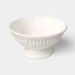 Sculpted Cream Ceramic Fruit Bowl - Threshold™