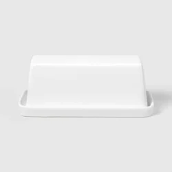 Stella 2pc Stoneware Ceramic Butter Dishes White - Threshold™
