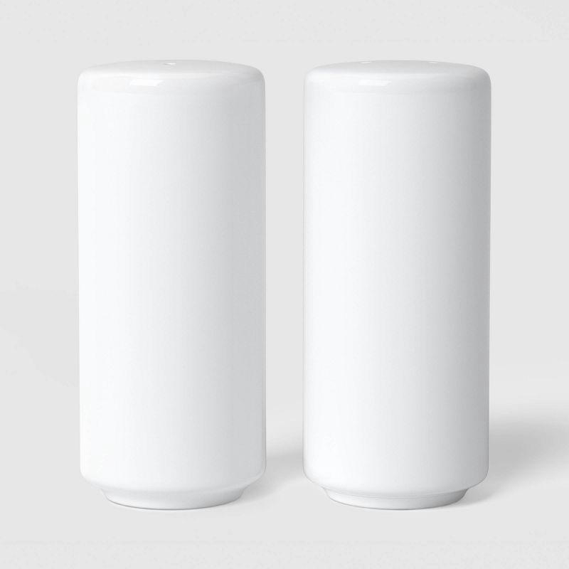 slide 1 of 3, Stella Ceramic Salt and Pepper Shakers White - Threshold™, 1 ct