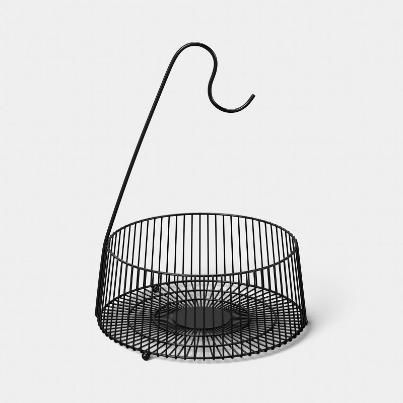 slide 1 of 3, Wire Black Banana Hanger Basket Black - Room Essentials™, 1 ct