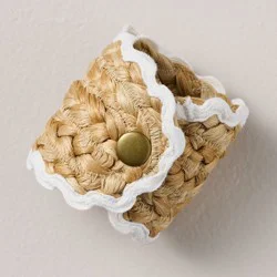 Hearth & Hand with Magnolia 4pk Woven Jute Napkin Rings Natural - Hearth & Hand™ with Magnolia
