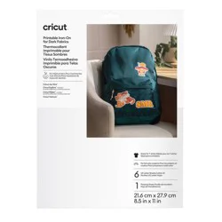 Cricut 6ct 8.5"x11" Printable Iron-On for Dark Fabrics