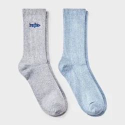 Men's Hybrid Dress Socks 2pk - Goodfellow & Co™ Gray 6-12