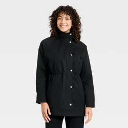 Women's Femme Anorak Jacket - A New Day™ Black L